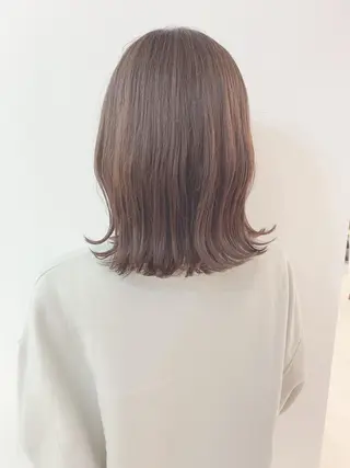 ミディアム カラー なりたいが叶う ながしまじゅんきのヘアスタイル