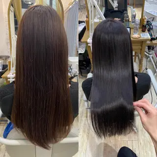 ロング shinka 髪質改善　縮毛矯正所属・美髪ストレート/美髪 レイヤー特化増原優斗のヘアスタイル