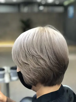 ショート 永井大樹✨ 透明感カラー✨のヘアスタイル