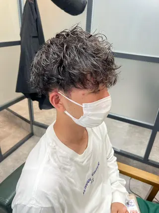 ショート パーマ メンズ 【S.BROOM】 店長　西川徹のヘアスタイル
