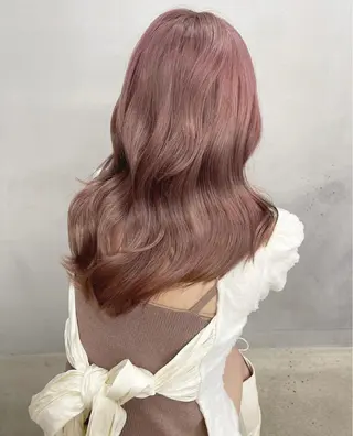 セミロング カラー urara🤍 柔らかヘアのヘアスタイル