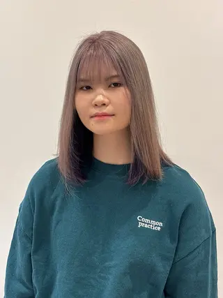 セミロング カラー 💐レイヤー/透明感 カラー💐智口彩香のヘアスタイル