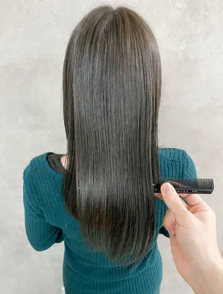 ミディアム 🫧‪縮毛矯正 かとうよしき🫧のヘアスタイル