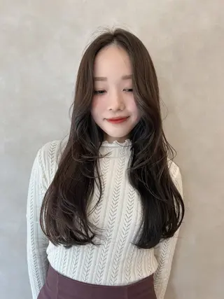 ロング カラー 髪質改善Bonheur川西所属・ノンダメージ ✂︎竹村まどかのヘアスタイル