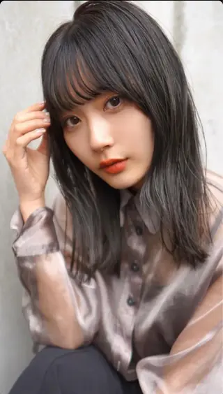 セミロング La fith hair  lusso所属・lafithhair ruu.南本庄のヘアスタイル