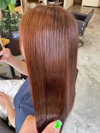 セミロング カラー 艶カラー/ハイトーン Anjuのヘアスタイル