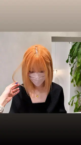 ミディアム カラー octo所属・梅澤 杏菜のヘアスタイル