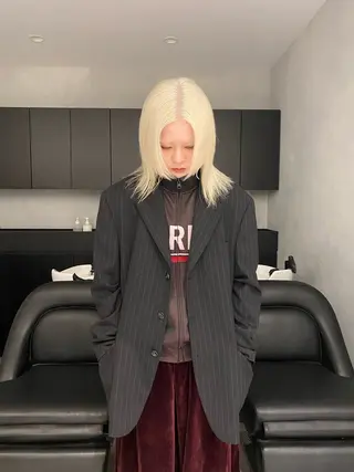 ミディアム カラー 吉武 茂暉のヘアスタイル