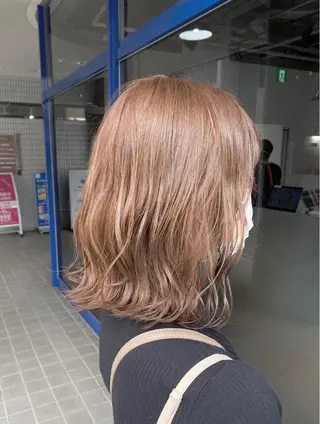 ミディアム カラー ヘアアレンジ Shu🐻‍❄️ / giinii 横浜のヘアスタイル