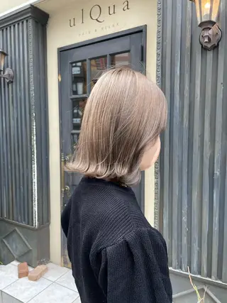 ミディアム カラー ulQua 戸田のヘアスタイル