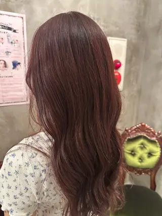 セミロング カラー ヘアアレンジ 瀧尻 光のヘアスタイル