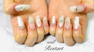 ロング nail Restart所属・Restart YURIのネイルデザイン