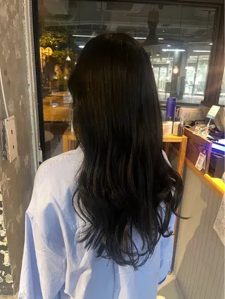 ロング カラー Ɛ>暗髪➕ピンク/ hiroki︎<3のヘアスタイル