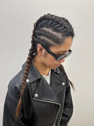 ロング 綾乃/デザインカラー /ハイトーン/ボブのヘアスタイル