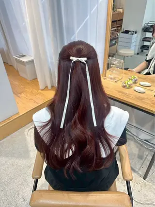 ロング 透明感カラー ‎🤍Harukaのヘアスタイル