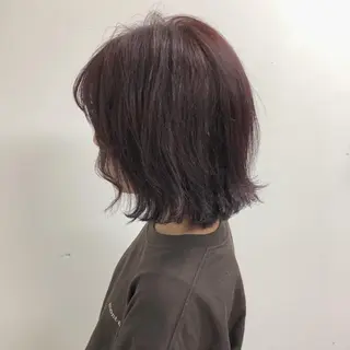 ミディアム カラー パーマ アライフ所属・牧田 真衣のヘアスタイル