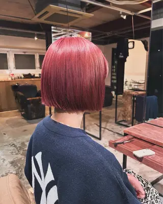 ショート カラー レイヤー/ハイトーン カラー/SHISEIのヘアスタイル