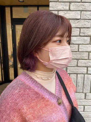 ミディアム カラー カラー/レイヤー/ 髪質改善/PAAQのヘアスタイル