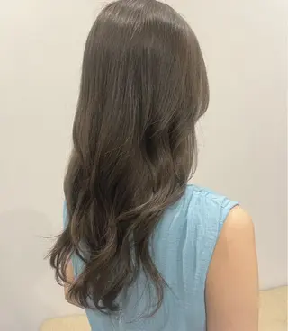 ロング カラー パーマ ヘアアレンジ メンズ 透明感カラー/ 新潟万代/池野里衣のヘアスタイル