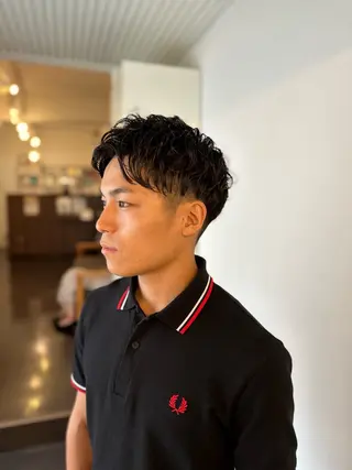 ショート パーマ メンズ SALOWIN名古屋suite店所属・メンズカット/名駅 個室/千田のヘアスタイル