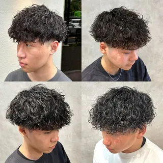 ミディアム パーマ メンズ 🔥メンズ特化🔥 塩拓巳のヘアスタイル