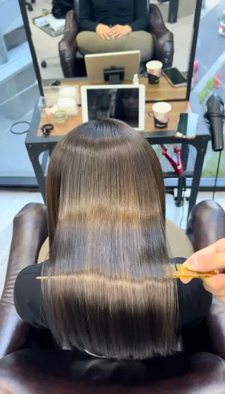 ロング youres hair 髪質改善トリートメント&ヘッドスパ　恵比寿本店所属・恵比寿/ブリーチ/ 髪質改善/フミヤのヘアスタイル