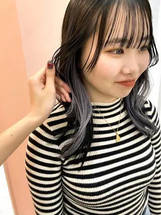 ロング カラー ヘアアレンジ akim kaminoke所属・矢場町 🌟yopiのヘアスタイル