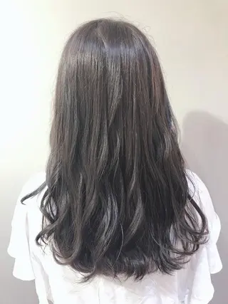 ロング カラー パーマ ヘアアレンジ RIYA❤︎ Aujuaソムリエのヘアスタイル