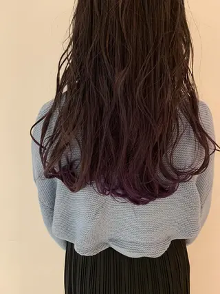 ロング カラー MASHU所属・鳥越 一希のヘアスタイル