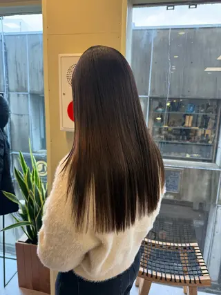 ロング カラー 伶風/デザインカット /ボブ/透明感カラーのヘアスタイル