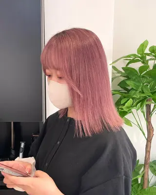 ミディアム 艶髪カラー✨ misaki .のヘアスタイル