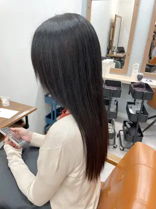 ロング モデル募集中lore 中村かれんのヘアスタイル