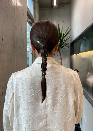 ロング カラー ヘアアレンジ mina 🌷のヘアスタイル