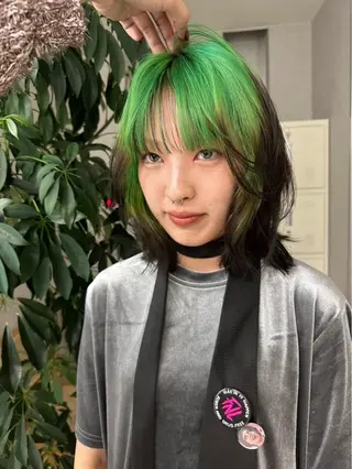 カラー 当日予約/天神美容室 HACKのヘアスタイル