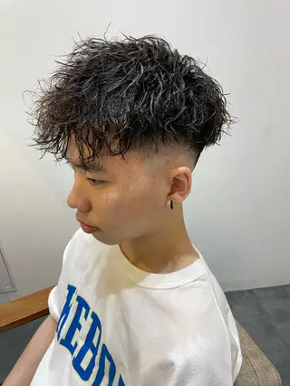 ショート パーマ ヘアアレンジ メンズ 🔥メンズ特化🔥 木村 祐太のヘアスタイル