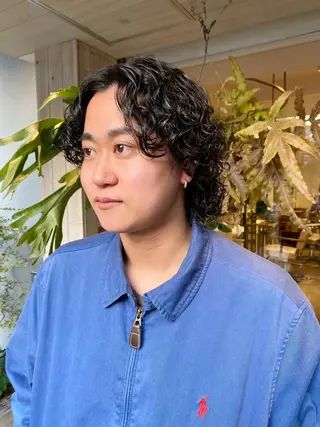 ショート パーマ メンズ BELLA阿部野 TOMOMIのヘアスタイル