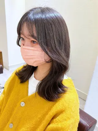 セミロング カラー 韓国ヘア×髪質改善 /yoshikaのヘアスタイル