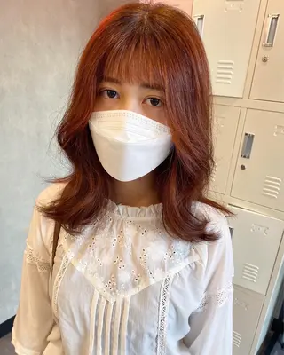 セミロング カラー 🕶️佐藤 海李🐏のヘアスタイル