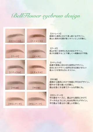 アイブロウ BellFlower Aki（眉・まつげ）のマツエク・マツパデザイン