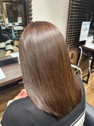 セミロング カラー 戸田 瑠衣のヘアスタイル