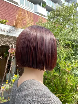 ショート カラー ヘアアレンジ BELLA阿部野 TOMOMIのヘアスタイル