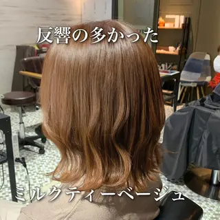 ミディアム カラー 中本 達也のヘアスタイル