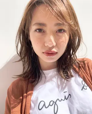 ミディアム Takahiro 髪質改善のヘアスタイル