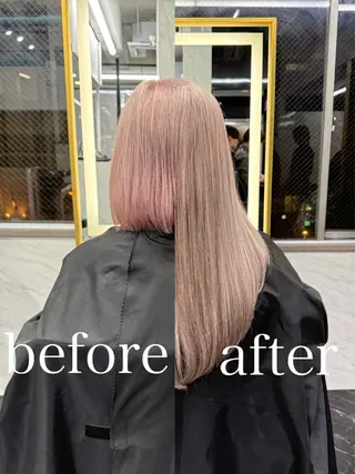 ロング カラー エクステ🩵ブリーチ 韓国ヘア🩵KAEのヘアスタイル