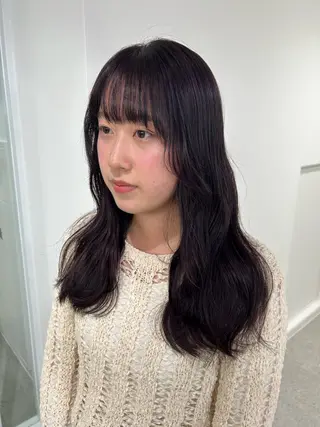 ロング カラー 愛結 暖色カラー🎀🩰のヘアスタイル