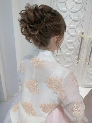 ロング ヘアアレンジ セットサロン      ラフテル所属・大阪/ヘアアレンジ /似合わせset💐のヘアスタイル