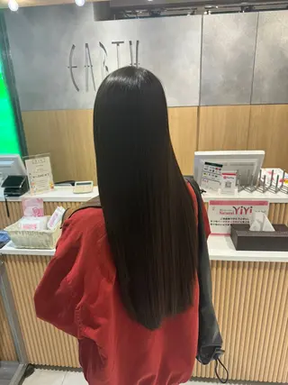 ロング パーマ 髪質改善/ ストレート/佐藤健人のヘアスタイル