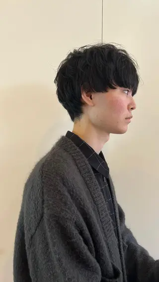 ショート メンズ rino🤍 恵比寿レイヤーカットのヘアスタイル