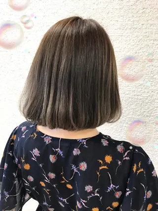 ミディアム カラー 高橋恵🌈生え癖改善 ウルフ/レイヤーのヘアスタイル