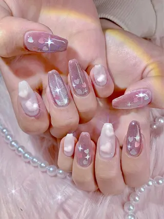 ネイル シェアサロンLei.g(レイジー)所属・3Dアートネイル💗 都築レナのネイルデザイン